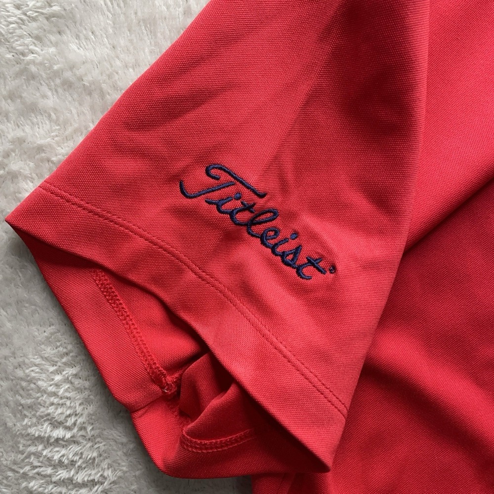 Nike Golf Tour Performance Titleist Red Dri-Fit Polo Shirt Women's XL - Picture 6 of 15